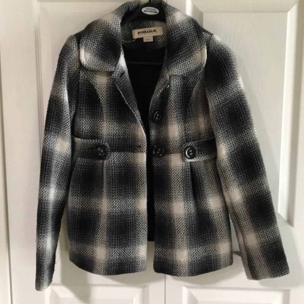 Like New! Junior Hydraulic Plaid Winter Coat